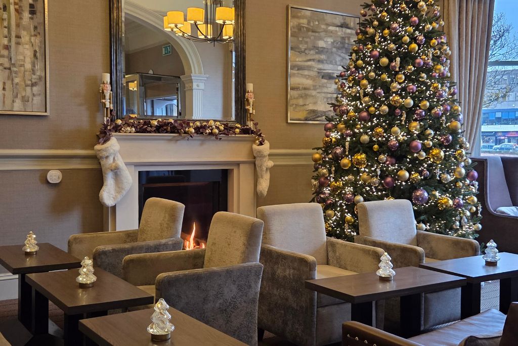 Christmas tree at inverness palace hotel & spa