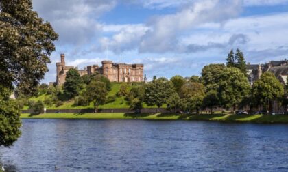 Inverness castle and river ness