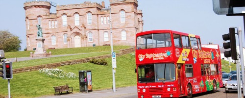 Cocktails on the terrace at inverness palace hotel & spa in summer