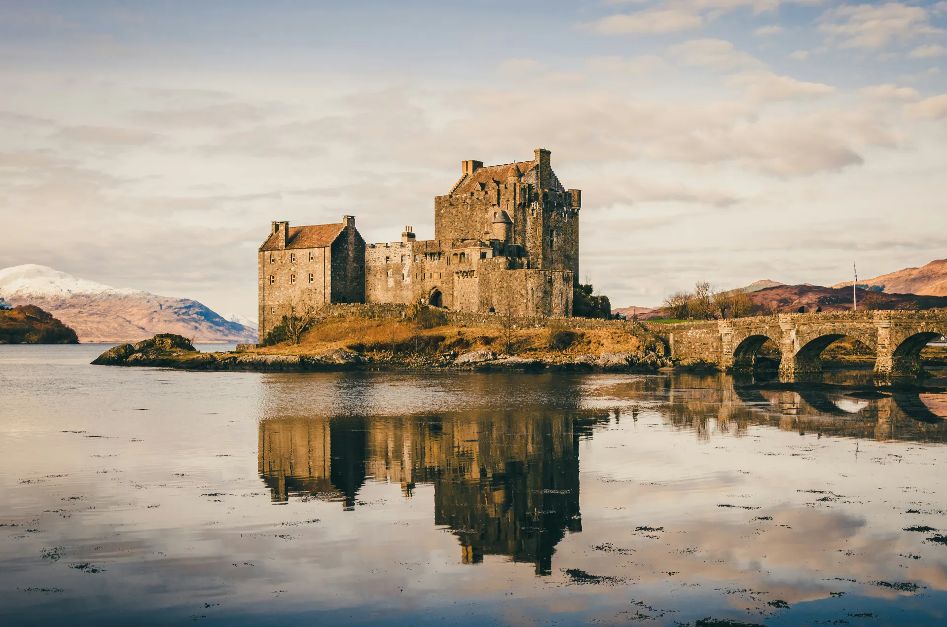 Eilean Donan Castle Loch Duich Reflection Eilean donan castle reflected in loch duich, scottish highlands