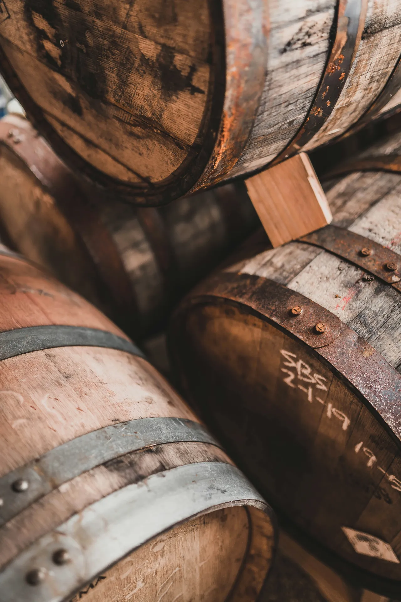 Scottish Whisky Oak Casks Speyside Distillery Scottish whisky oak casks at a speyside distillery